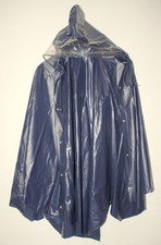 JEANTEX PVC Damen Regenponcho + Kapuze Regenjacke Regen Poncho Jacke Mantel 42/M