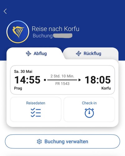 Flugticket prag korfu hin - prag,