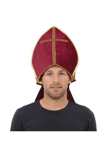 Papst hut rot gold - rot,