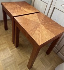 2 Beistelltische In amerikanischem Kirschbaum