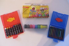 grosses Set Wachsmaler Wachsmalstifte Wachskreiden Stifte Kinder Spielwaren  