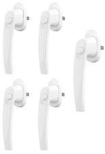 Fenstergriff Balkon Türgriff weiß Fenster Griffe Fensterolive mit Druck-Knopf