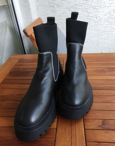 Bershka leder damen boots - bershka,