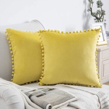 SAMT Kissenbezug mit Pompoms