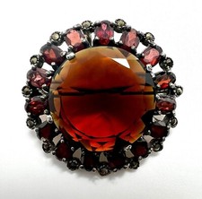 Böhmische Granat-Brosche &