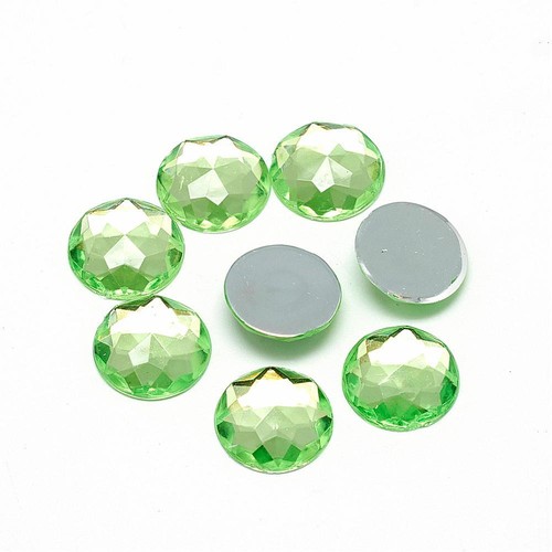 Facettierte cabochons 12mm - facettierte,