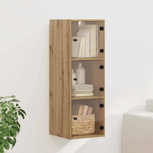 Wandschrank mit glastüren - wandschrank,