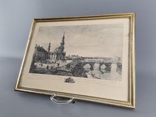 alter Druck Gemälde Dresden