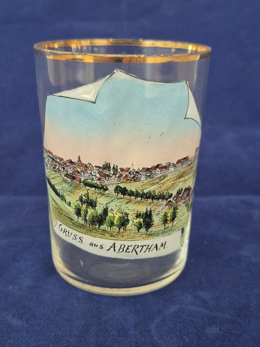 Antikes andenkenglas gruss - antikes,
