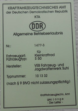 ABE Kleinkraftrad Simson S50