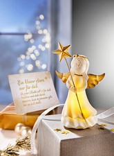 Geschenkset LED-Engel "Marie" mit Grußkarte Geschenk Dekoration Wohnungsdeko