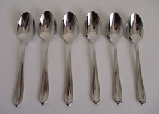 WMF FLORENZ / VERONA SET 6 STÜCK KAFFEELÖFFEL / TEELÖFFEL EDELSTAHL POLIERT