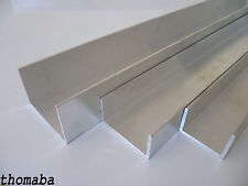 Aluminium U - Profil ab 10x10x10x2 mm - 40x100x40x3 mm Leiste U - Schiene