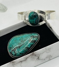 Silber Set Vintage 930 Azurit