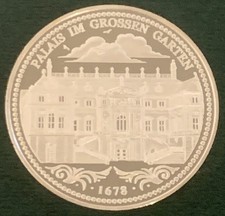800 Jahre Dresden 1206 - 2006 Palais im großen Garten Feinsilber Medaille 999