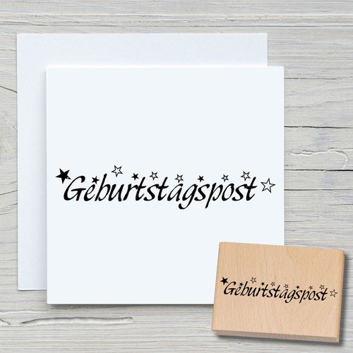 Stempel geburtstagspost - geburtstagspost,