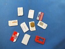 KONVOLUT Sammlung SIM Handy Karte Medion Talkline D2 Wind D1 Vodafone Adapter