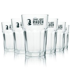 6x Rauch Glas 0,3l Saft