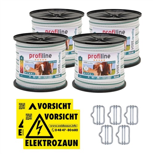 800m band 40mm - 40mm, weiß