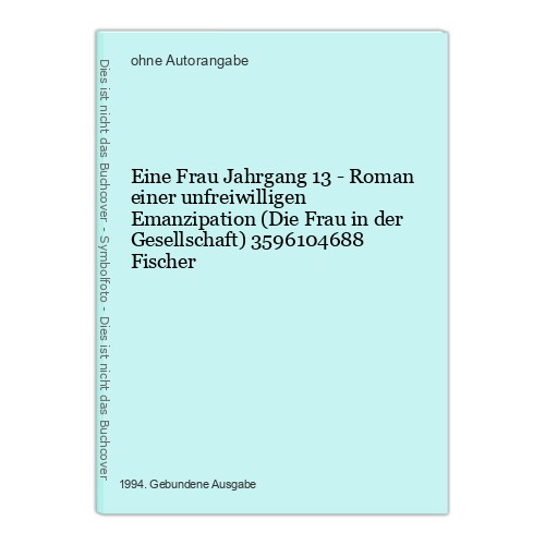 Eine frau jahrgang roman - frau, 13