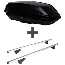 Dachbox G3 BiCube 300+ + Dachträger Menabo Pick-Up für Skoda Kodiaq SUV II PS7