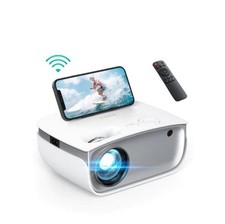 Beamer Projektor 1080p Mini LED Wireless Wifi Heimkino iOS Android Fernbedienung