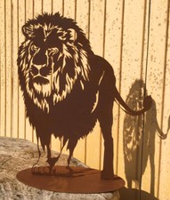 Löwe Akira 60x50cm Edelrost