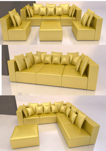 Moderne wohnlandschaft set - moderne,