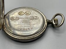 Zenith Taschenuhr Silber Grand Prix 1900 Spiral Breguet