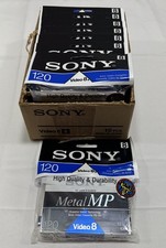 Box of 10 Sony 120 min 8mm