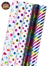 Geschenkpapier Rollen Set 5x