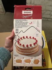 Tortenboden-Schneider mit Ersatzdraht, Bis 30 cm Durchmesser