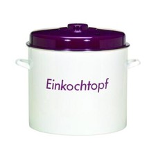 KRÜGER Einkochtopf, Einkocher, Weckautomat, Emaille mit Deckel ***NEU***