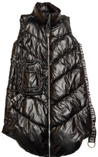 FLY LUXURY Steppmantel ärmellos Größe 38 schwarz NEU !