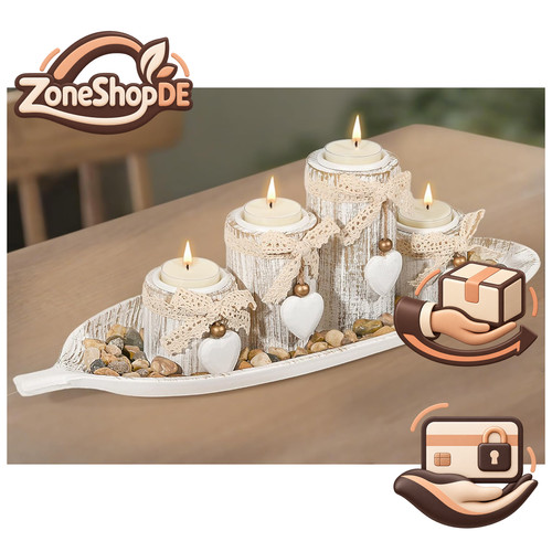 Gomaihe kerzenhalter aus holz - aus,