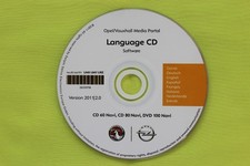OPEL LANGUAGE / SPRACH CD 2011 CD 60 NAVI CD 80 NAVI DVD 100 NAVI ANTARA CORSA D