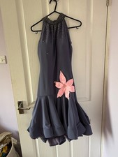 Latein Tanzkleid grau und rosa