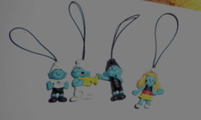 4 Stück Schlümpfe Schlumpf Schiedsrichter Schlumpfine  Fußball Edeka 2012