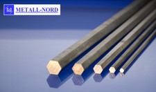 Stahl Sechskant Stange SW 5,5 - 46mm 11SMnPb30 + C Automatenstahl Stab steel 6kt