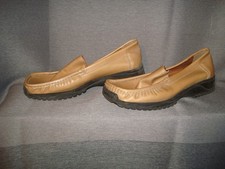 Hush Puppies    Slipper   Halbschuhe Pumps   Gr 38  Leder  ungetragen Beige