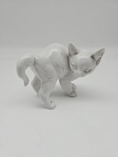 Rosenthal Porzellan Figur Katze Weiß Porzellan Top