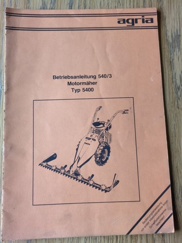 Agria 5400 betriebsanleitung - 5400,