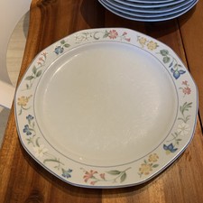 Bavaria Wunsiedel Flachteller Porzellan Blumen Motiv Mehfarbig Ø24cm.x2cm.H