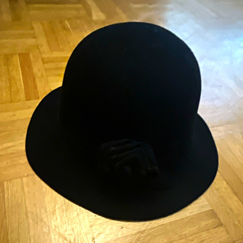 Damen filzhut schwarz mit - damen,