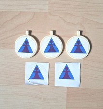 3er-Set Blaue Engel Anhänger + 2er-Set Blaue Engel Aufkleber, Horst Krohne