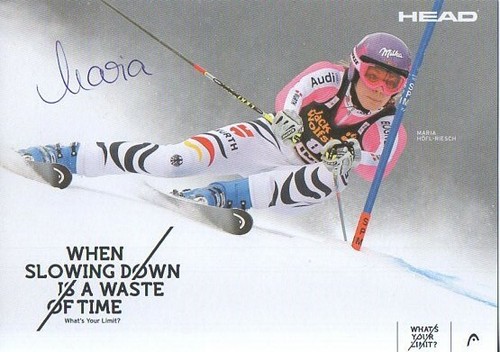 Autogramm maria riesch ski - -, (ski
