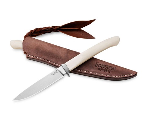 Lionsteel ago micarta - micarta, white
