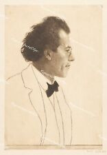 Emil Orlik Prag Berlin Gustav Mahler Porträt Komponist Musik Symphonie Lieder