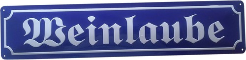 Blechschild 10x46