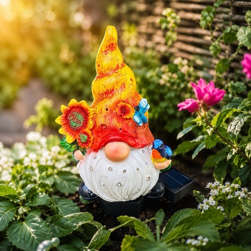 Solar gartenzwerg mit led - gartenzwerg,